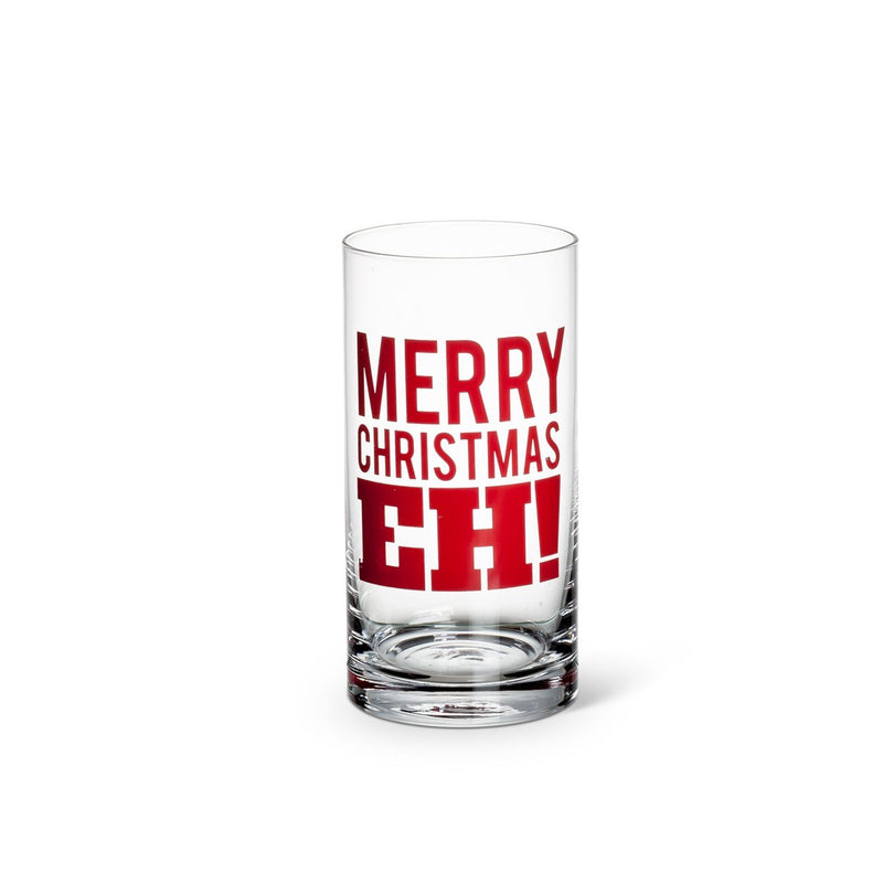 Mckenzie Merry Christmas, Eh! Highball Glass - The Country Christmas Loft