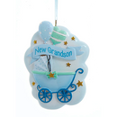 New Grandson Baby Stroller Ornament - The Country Christmas Loft