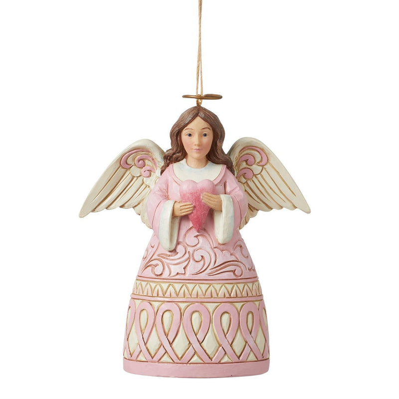 The Rose Angel with Heart Ornament