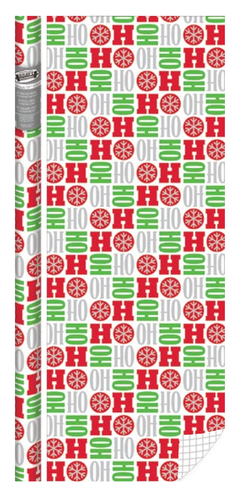 Holiday Foil Roll Wrap - 30" x 120" - Ho Ho Ho - The Country Christmas Loft