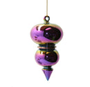 Chromatic Egyptian Glass Double Torus with Spire Ornament