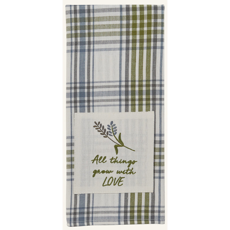 Hayslip Decorative Dishtowel With Patch - The Country Christmas Loft