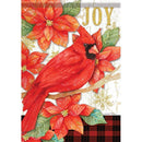 Joy Pointsettia Flag - Large Flag - The Country Christmas Loft