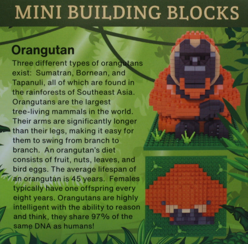Mini Building Blocks - Orangutan - The Country Christmas Loft
