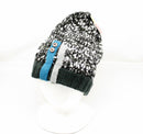 Fashion Knit Hat Button Trim - Black - The Country Christmas Loft