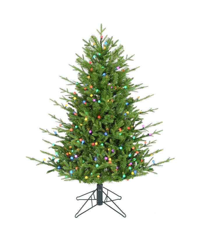 4 Foot Pre-Lit Multicolored LED Timberland Tree - The Country Christmas Loft
