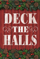 Large Double Sided House Flag - Christmas Garland - The Country Christmas Loft