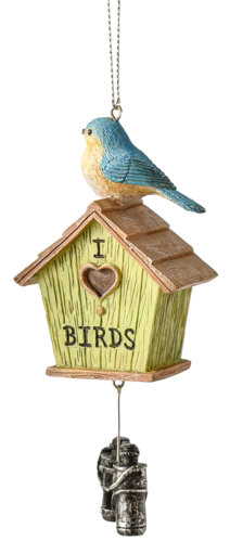 Birdhouse Ornament - Bluebird - The Country Christmas Loft