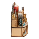 Light-Up Wooden Christmas Village With Santa - The Country Christmas Loft