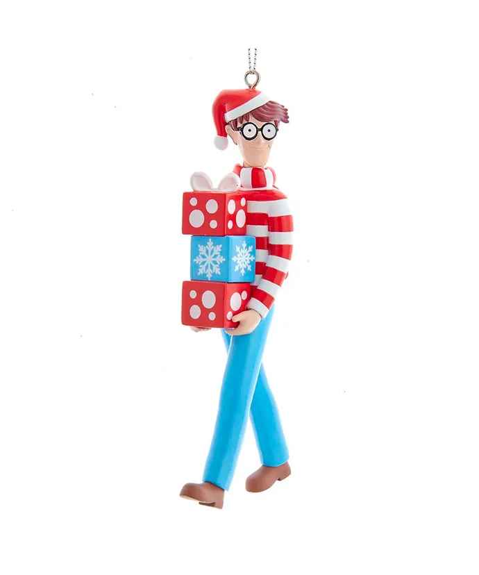 Where's Waldo - Carrying Presents - Ornament - The Country Christmas Loft