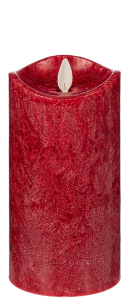 Wax LED Pillar Candle - Red - 3x6 - The Country Christmas Loft
