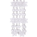 Clear Acrylic Snowflake Bead Garland - The Country Christmas Loft