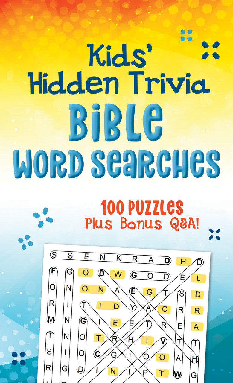 Kids' Hidden Trivia Bible Word Searches
