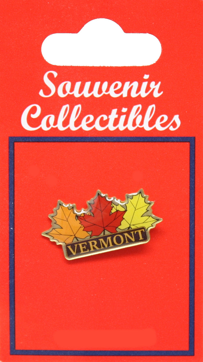 Vermont Leaf Trio - Souvenir Pin - The Country Christmas Loft