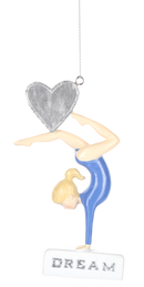 Gymnastic Girl Ornament - - The Country Christmas Loft