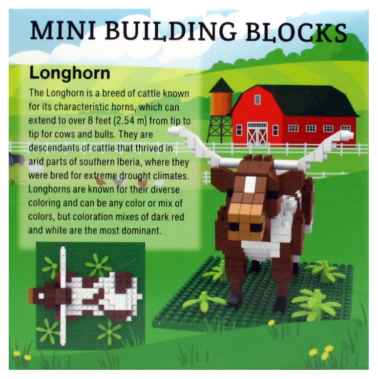 Mini Building Blocks - Longhorn - The Country Christmas Loft
