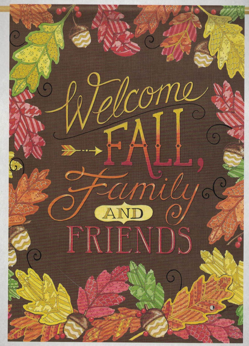 Fall Family Friends Flag - Large Flag - The Country Christmas Loft