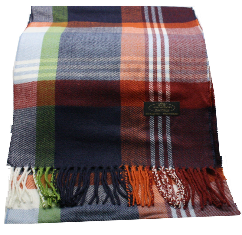 Country Look Plaid Cashmere Scarf
