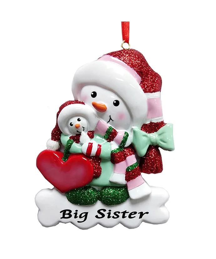 Big Sister - Snowman Ornament - The Country Christmas Loft