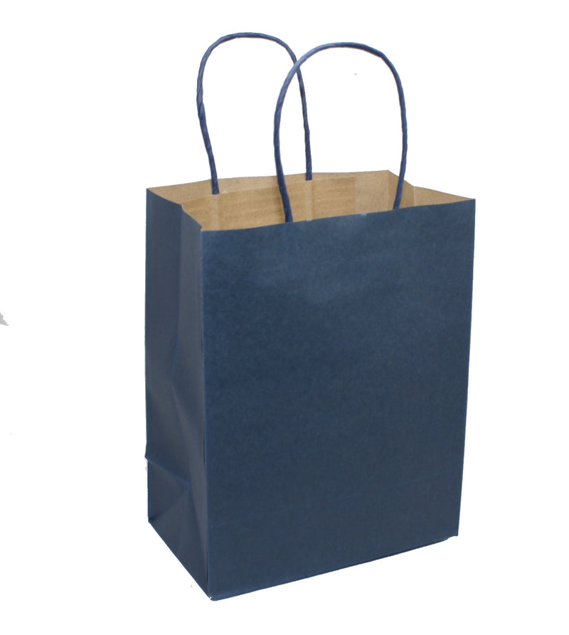 Medium Kraft Gift Bag - Navy Blue - The Country Christmas Loft