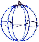 Blue LED Foldable Metal Sphere - 6 Inch - The Country Christmas Loft