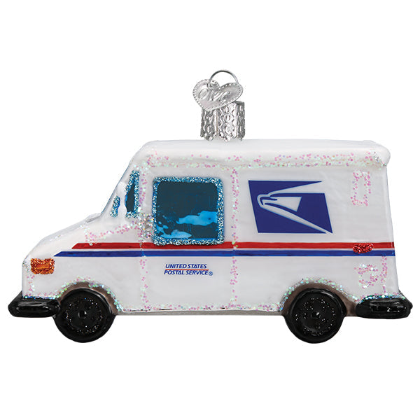 USPS Mail Truck Ornament - The Country Christmas Loft