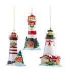 Tin Lighthouse Ornament - - The Country Christmas Loft