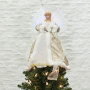 LED Angel with Fiber Optic Wings - 16 inch - The Country Christmas Loft