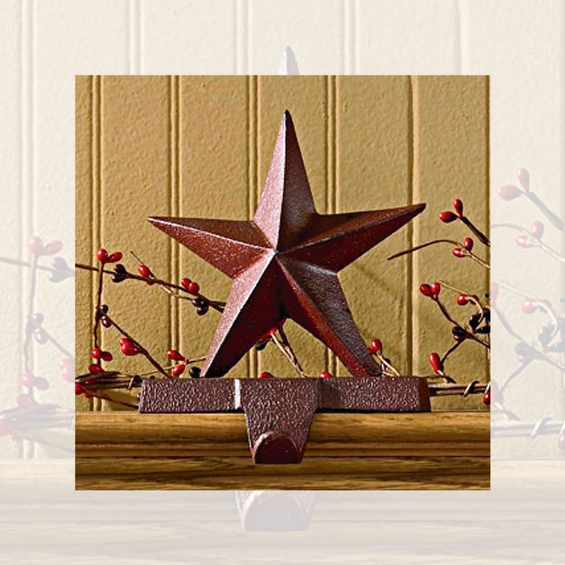 Red Star Stocking Hanger - The Country Christmas Loft